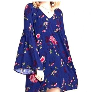 Altar'd State Blue Boho Sun Dress Size S